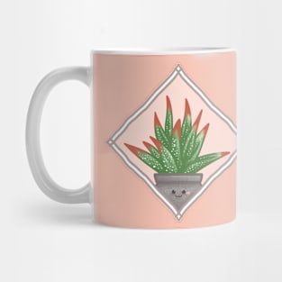 Haworthia Longiana in a Rectangle Frame Mug